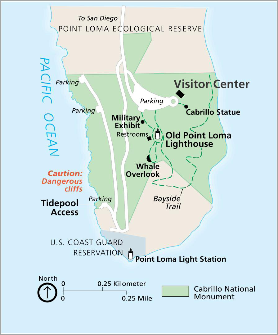 Karte Cabrillo National Monument