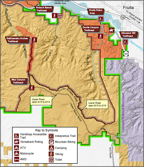 Karte Rattlesnake Canyon